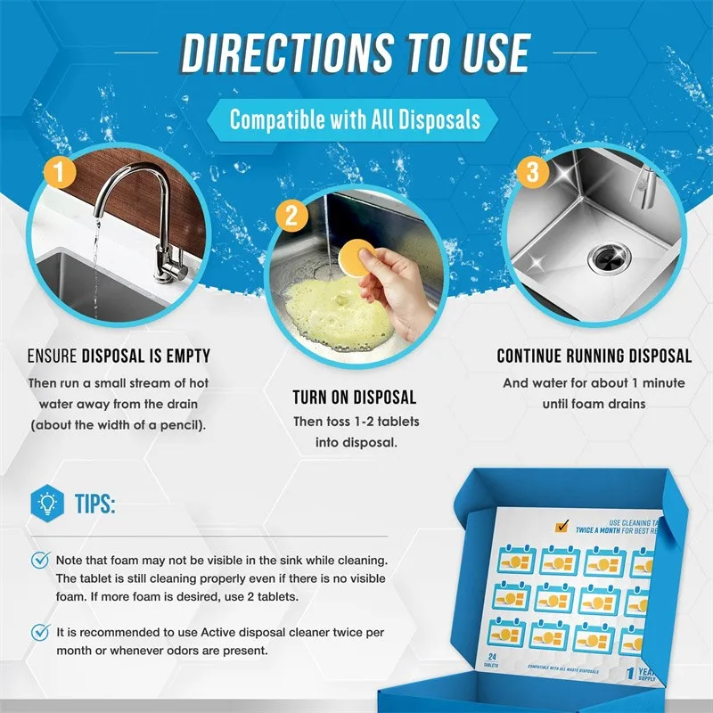 Garbage Disposal Cleaner Tablets